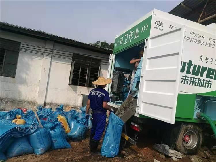 福贡工业污泥压干处理